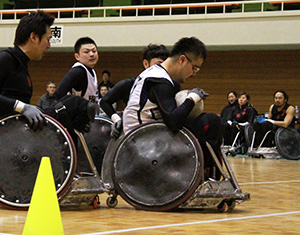 写真：日本代表アシスタントコーチの試合風景