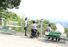 写真：登山路に進みすぐの景色