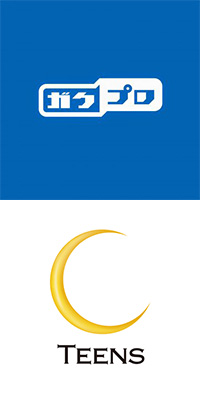 写真：上がガクプロのロゴで下がTEENSのロゴ。