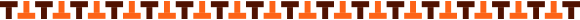 イラスト：凸凹の形をオレンジと茶色で表したライン