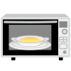 イラスト：予熱したオーブンに入れ、全体がしっかりと固まり、表面に焼き色がつくまで15分ほど焼く