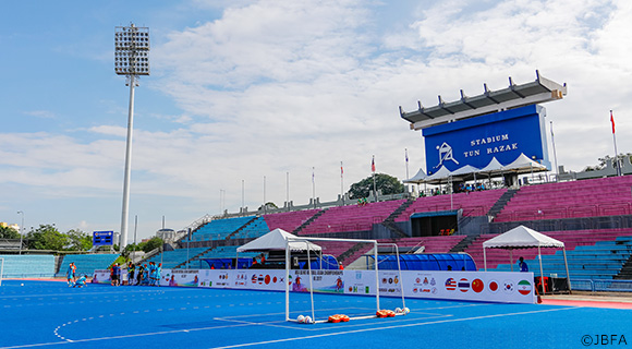 写真：トゥンラザクホッケースタジアム（マレーシア・クアラルンプール）の模様