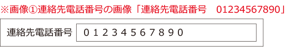 イラスト：電話番号入力フォームに番号を打ち込んでいる