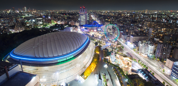 写真：東京ドームの上空写真